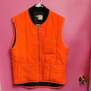 Bright Orange Quilted Vest